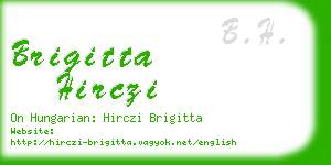 brigitta hirczi business card